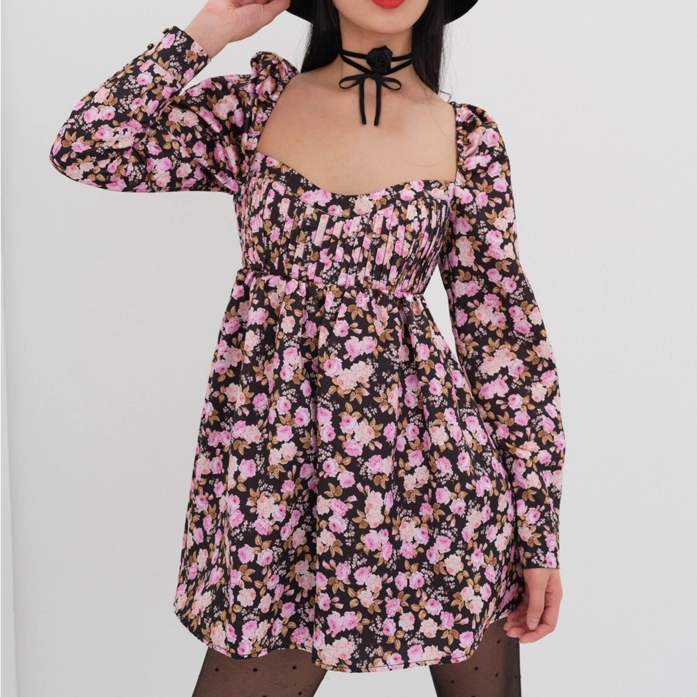 For Love & Lemons Kate Long Sleeve Mini Dress (XS) ; never worn